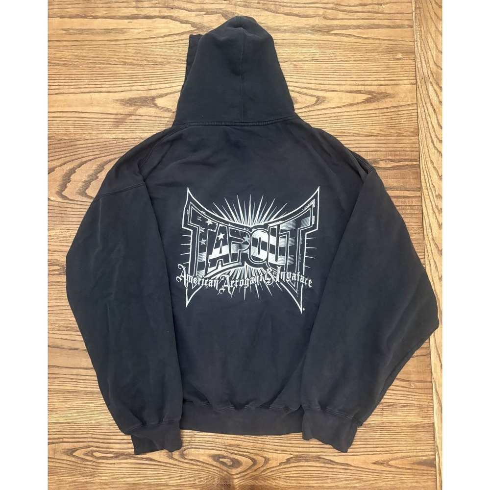 Vintage Y2K Tapout Men's XL Double-Sided Hoodie Sweatshirt